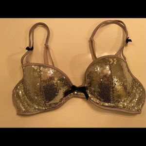 Silver, sexy, sequenced VS sexy little things bra